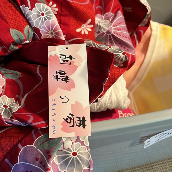 Japanese Kimona, believed to be authentic, including sash/belt - Picture 7 of 8